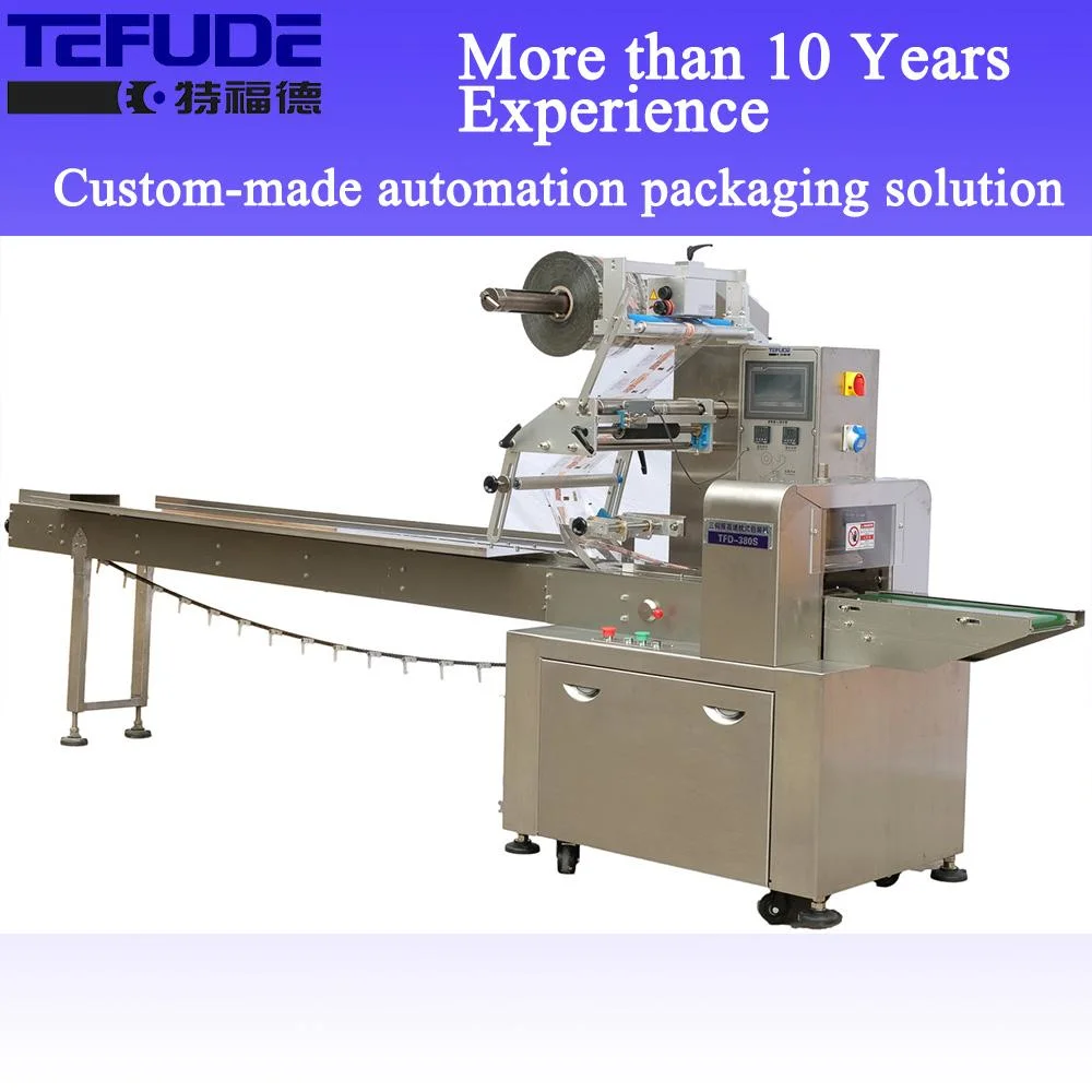 Automatic Horizontal Pillow Type Flow Food Packing Face Mask/Biscuit/Wafer/Cookie/Bread Full Servo Automatic Flow Muti-Function Wrap/Packing /Packaging Machine