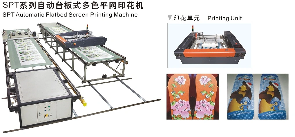 Spt Series Automatic Flatbed Screen Printer for Leather Shoes