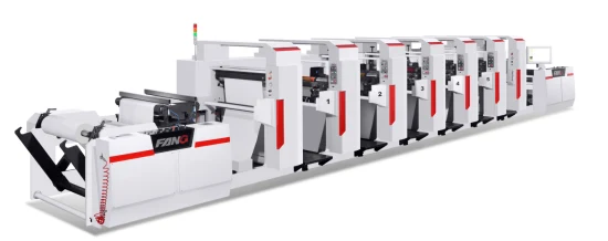 Máquina de prensa de impresión flexográfica de plástico/papel