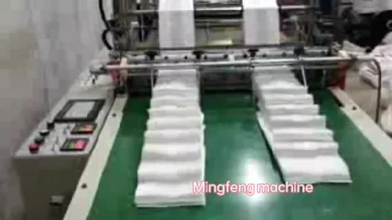 Máquina para fabricar bolsas de basura con cordón de rollo de polietileno