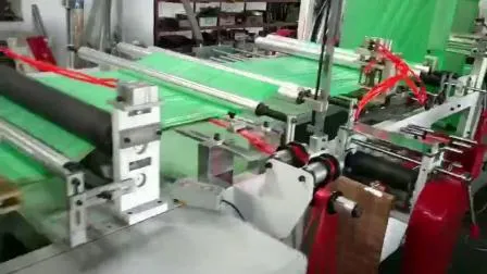 Máquina automática para fabricar bolsas de basura rodantes con cordón de cinta de plástico